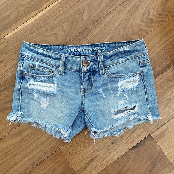 American Eagle Outfitters Pants - AE Low Rise Shortie Jean Shorts